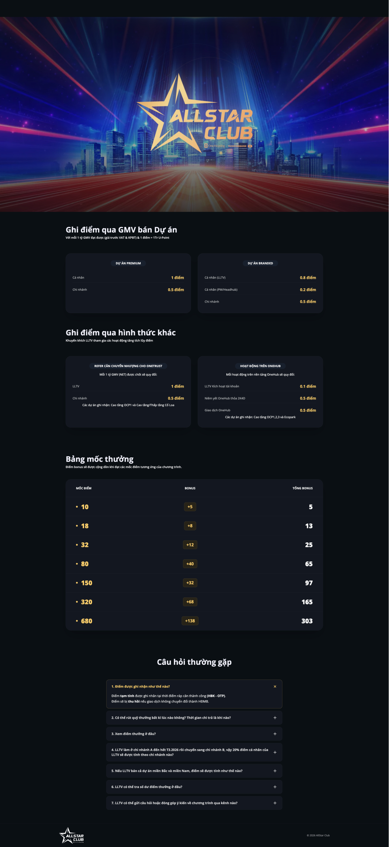 OneHousing Club website detail