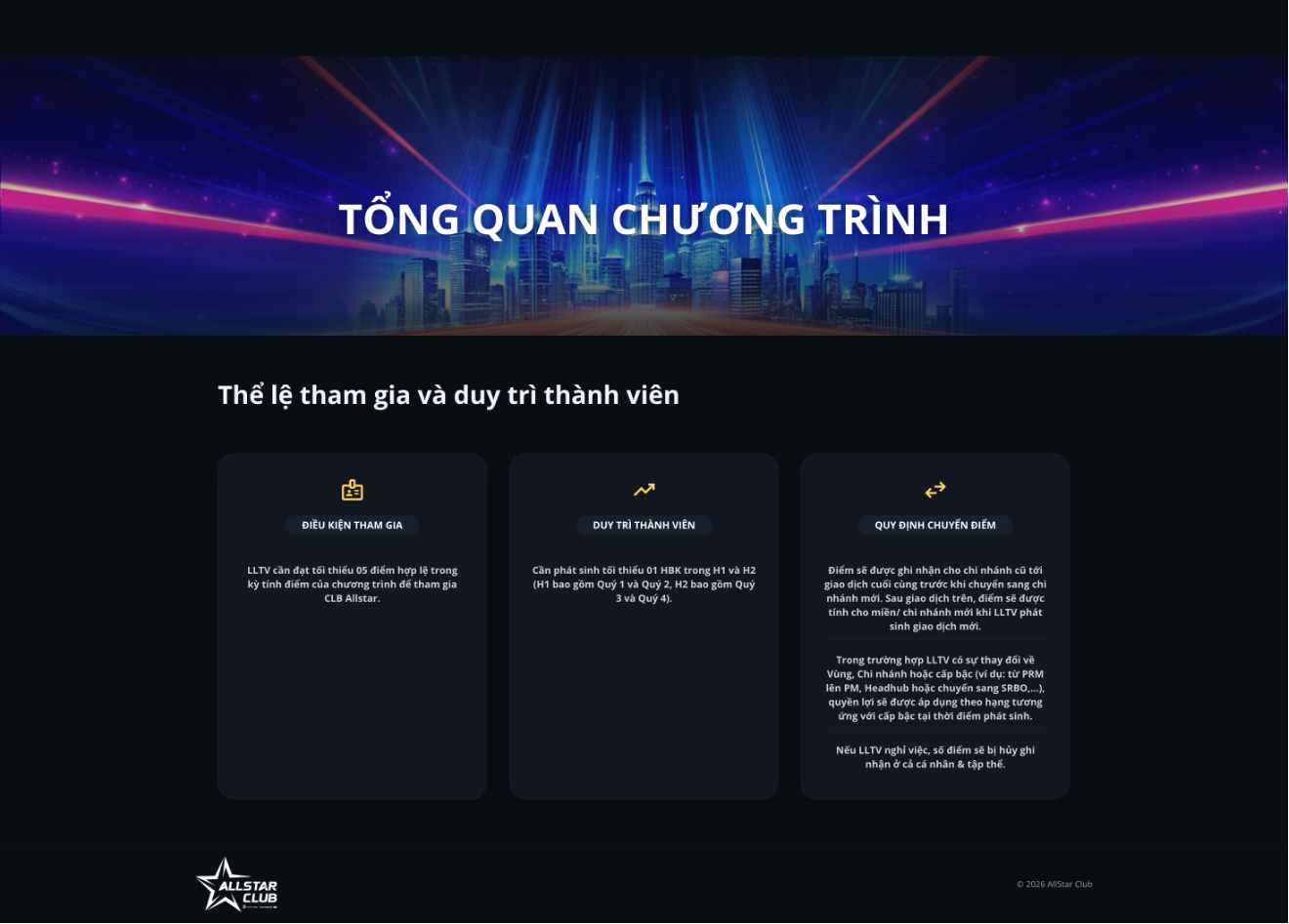 OneHousing Club website detail screen