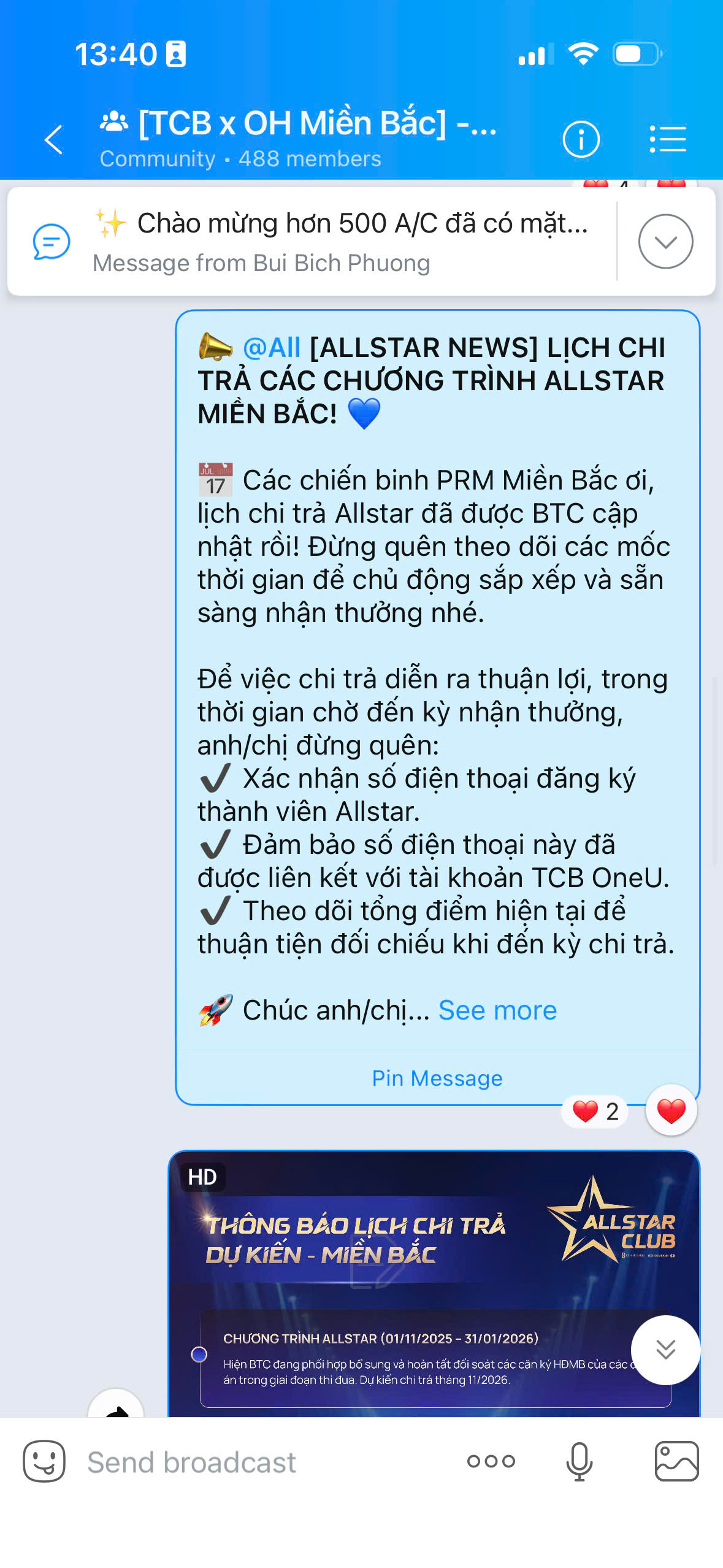 Allstar Club Zalo community content
